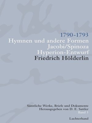 cover image of Sämtliche Werke, Briefe und Dokumente. Band 3